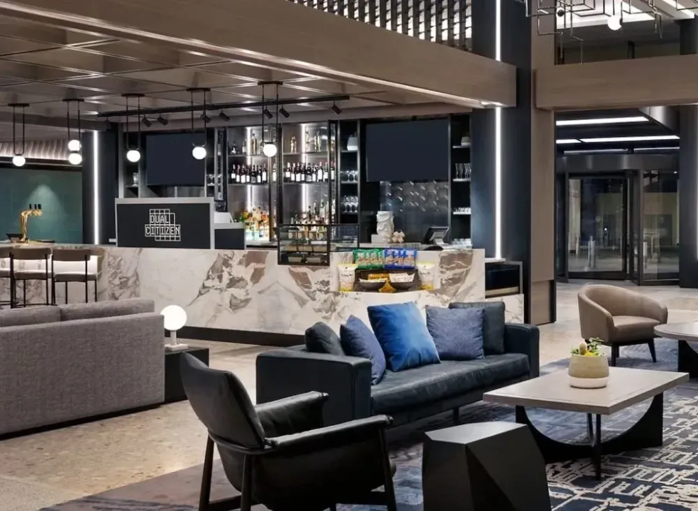 Lounge area at Dual Citizen in Toronto